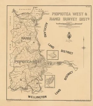 Piopiotea West & Rangi Survey Dists. [electronic resource] / drawn by W.F. Gordon.