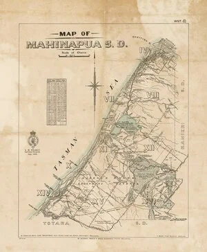 Map of Mahinapua S. D. [electronic resource].