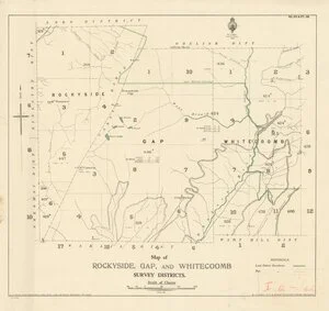 Map of Rockyside, Gap and Whitecoomb survey districts [electronic resource].