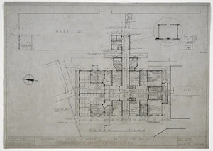 Haughton & McKeon, architects :Maternity annexe to Wards 21 & 22, Wellington Hospital. Floor plan. May 1946