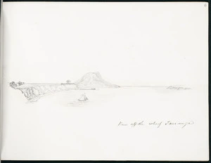 Spratt, Henry Thomas, b 1827 :View off the wharf Tauranga. [1860s?]