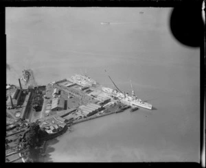 Devonport wharf and ships berthed, Auckland