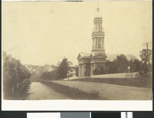 Creator unknown : Photograph of St Andrew's Presbyterian Church in Auckland