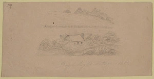 Artist unknown :Major Lloyd's cottage 1853
