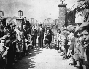 Opening of Roseneath School gates by R Semple