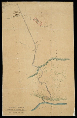 [Creator unknown] :Sketch, Tautane district, province of Hawke's Bay [ms map]. [18-?]