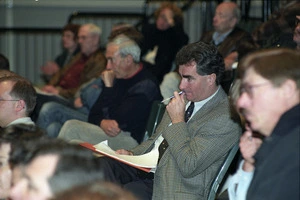 Mayor Mark Blumsky at a waterfront development public forum