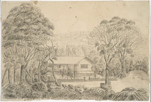 [Gilbert, George Channing] 1838-1913 :[Swiss Cottage, the home of Jabez Marriage Gibson / G C Gilbert] [ca 1860]