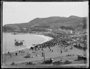Swimming carnival, Island Bay beach, Wellington