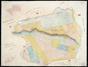 [Map of St Leonard's run, Amuri county] signed A D A[ustin] March 1862. [ms map]