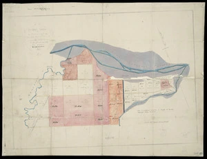 [Creator unknown] :Rural land at Aorangi in the district of Ahuriri to be offered for sale by auction, 26 November, 1857 [map with ms annotations].