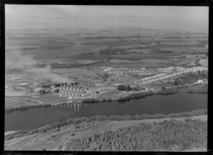 Meremere Power Station and Waikato River