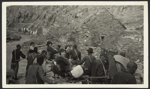 Agnes Moncrieff and companions travelling down T'ai Shan