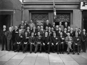 Members of the South African War Veterans' Association at their 1937 annual conference in Wellington