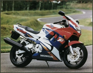 Photograph of a Honda CBR600 motorcycle