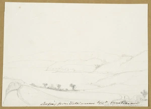 [Mantell, Walter Baldock Durrant] 1820-1895 :Looking from Tutaimaru tow.ds. Pauatahanui 16 Mar [18]50