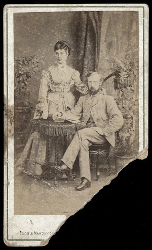 George and Sophia Glover - Photograph taken by Nelson and Marshall (Dublin, Ireland)