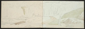 [Cookson, Janetta Maria] 1812-1867 :Horokiwi. December 1861. On road to Otaki. Slept here. all burnt.