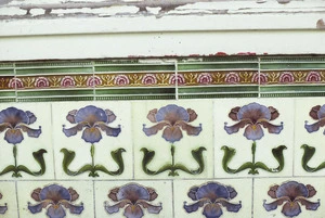 Shop front tiles, Upper Cuba Street, Wellington