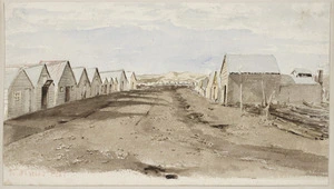 Hodgkins, William Mathew, 1833-1898 :Macraes Flat. [1860s?]