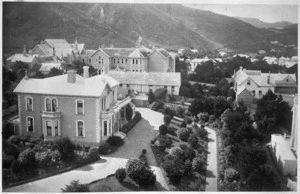 View of St Mary's Convent and the Presbytery, Thorndon, Wellington