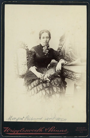Portrait of Margaret Richmond - Photograph taken by Wrigglesworth & Binns