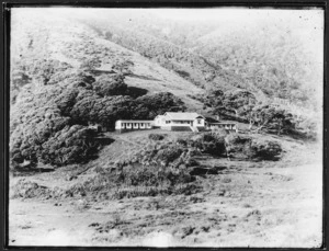 View of Le Grice's boarding house, Piha