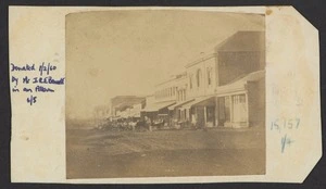 Photographer unknown :Photograph of Queen Street and Princess Street, Auckland