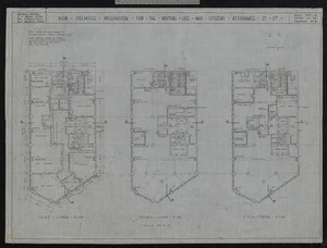 Mitchell & Mitchell (Firm): New premises Wellington for The Mutual Life and Citizens Assurance Co. Ltd. Drawing no.3