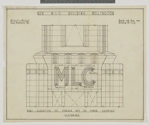 Mitchell & Mitchell (Firm): New MLC building Wellington. Drawing no.164