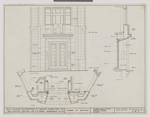 Mitchell & Mitchell (Firm): Alterations to Ground Floor for the Mutual Life and Citizens Assurance Co. Ltd. Drawing no.R89/d