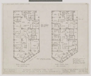 Mitchell & Mitchell (Firm): Proposed alterations Third Floor for the Mutual Life and Citizens Assurance Co. Ltd. Drawing no.R123/d