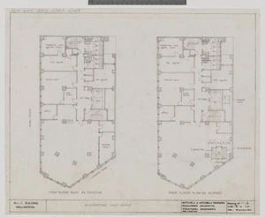 Mitchell & Mitchell (Firm): Alterations First Floor. Drawing no.R131/d