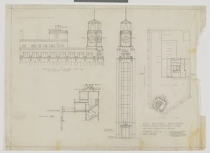 Mitchell & Mitchell (Firm): M.L.C. Building Wellington. Installation of town clock. Drawing no. P1/D