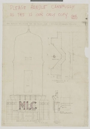 Mitchell & Mitchell (Firm): New premises Wellington for The Mutual Life and Citizens Assurance Co. Ltd.