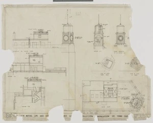 Mitchell & Mitchell (Firm): Installation of town clock. Drawing no.R20/D