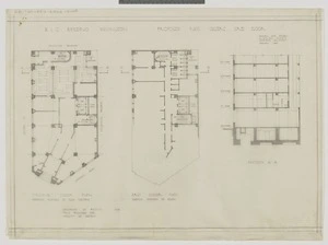 Mitchell & Mitchell (Firm): M.L.C. Building Wellington. Proposed raid shelters. Grd. Floor.