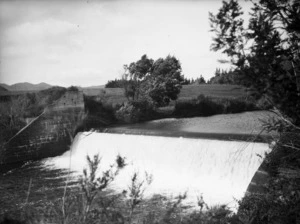 A weir in the Waihi district