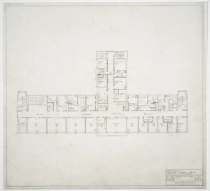 Haughton & Mair, architects :Seddon Block, Wellington Hospital, for the Wellington Hospital Board. Revised sixth floor plan. September 1963