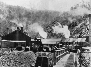 Blackball Coal Mining company's enginehouse and workshops, Grey Valley