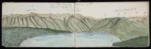 Haast, Johann Franz Julius von, 1822-1887: Ansicht des Rotoiti Sees von dem Ausfluß der Bullers aus