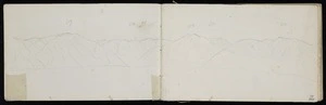 Haast, Johann Franz Julius von, 1822-1887: [Unidentified mountain range, probably the Mount William Range north of the Buller Gorge]