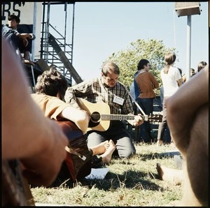 Bill Clifton playing guitar