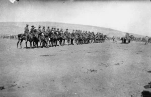 Mounted New Zealand troops in Egypt
