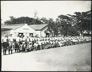 Group of Mau supporters, Western Samoa