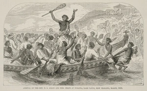 Church Missionary Gleaner :Arrival of the Rev. T. S. Grace and Mrs Grace at Pukawa, Lake Taupo, New Zealand, March 1855.