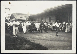A Mau Movement demonstration in Apia Samoa