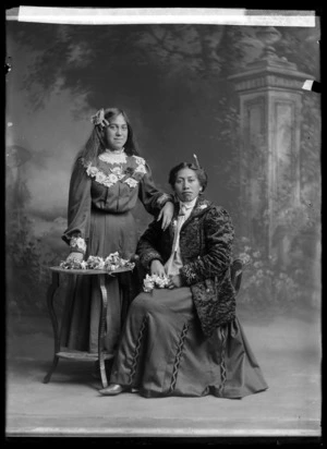 Portrait of Mrs Martha Patena and unidentified woman