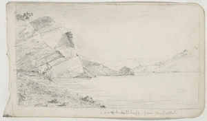 Smith, Maurice Crompton, 1864-1953 :Panikiri Bluff from the outlet. [1880-1889]
