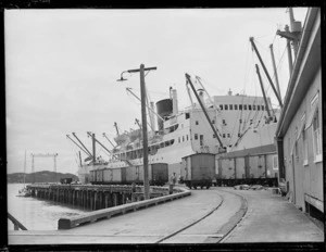 Port Vindex docked at Opua wharf